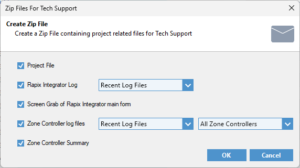 テクニカルサポート向けのプロジェクトファイルの入手方法